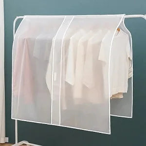 Transparent Clothing Dust Cover — Waterproof Hanging Garment Organizer for Dress & Wardrobe Storage