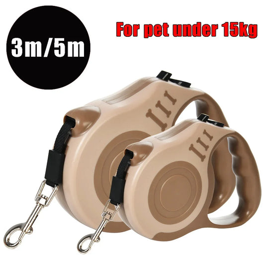 Retractable Dog Leash - 3M/5M Adjustable Walking & Hiking Traction Rope for Small and Large Dogs