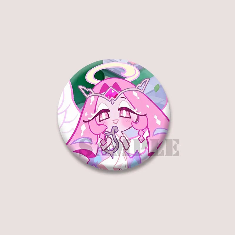 Cute Cartoon Game CRK Eternal Sugar Cookie Coin Brooch – Button Pins for Backpack, Hat, Clothes & Gifts