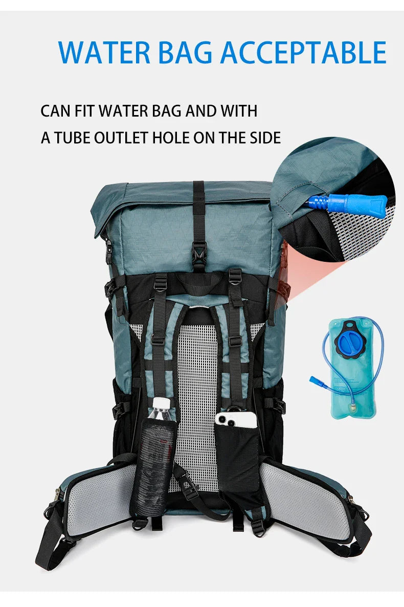 40L Outdoor Hiking Backpack – Waterproof Camping & Climbing Bag, Large Capacity Travel Backpack for Men & Women (2024 New)