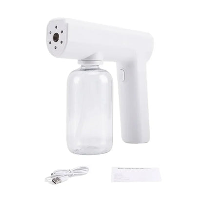 280ML Nano Blue Light Spray Gun - Wireless USB Electric Atomizer Mist Sprayer For Barber Aftershave Garden Disinfection