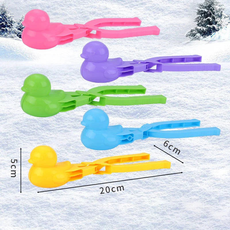 Duck Rice Mold Snowball Maker – Cute Animal Rice Ball Shaper with Handle for Kids & Winter Fun