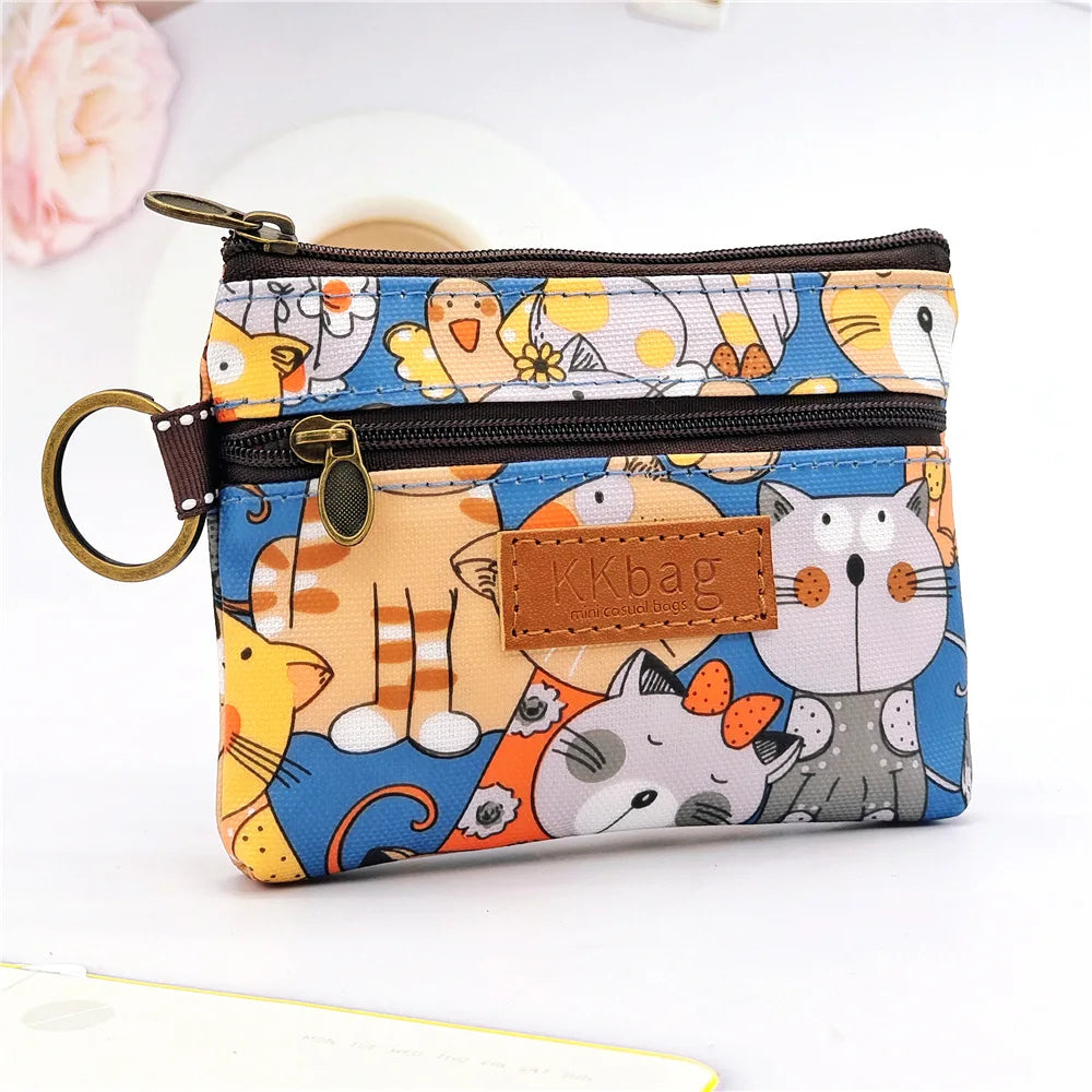 Cute Animal Zipper Wallet - Cartoon Coin Purse, Lightweight Money Bag, Key & Card Holder for Women and Students