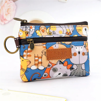 Cute Animal Zipper Wallet - Cartoon Coin Purse, Lightweight Money Bag, Key & Card Holder for Women and Students