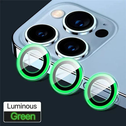 3PCS Metal Camera Lens Protector - Tempered Glass Cover for iPhone 11 12 13 14 15 Pro Max & Plus