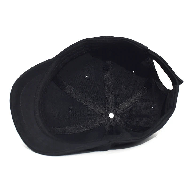 Men's & Women's Short Brim Cotton Baseball Cap – Vintage Casual Dad Hat, Adjustable Trucker Style with Nylon Fastener Tape