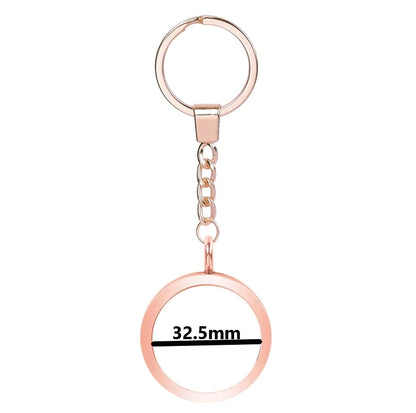 25-40mm Round Openable Reliquary Locket - Photo Memory Pendant, Cremation Ashes Keepsake, Glass Keychain & Memorial Jewelry