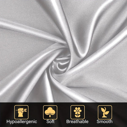 Boost Beauty Sleep Silky Satin Pillowcases - Cooling, Hair & Skin-Friendly, Easy-Care Sleep Essentials