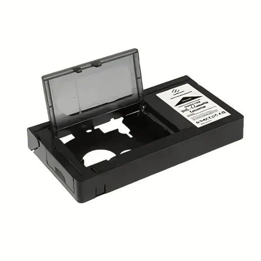 Classic VHS-C Tape Adapter - Vintage VHS Cassette Converter Box for VHS to VHS-C Video Tape Conversion