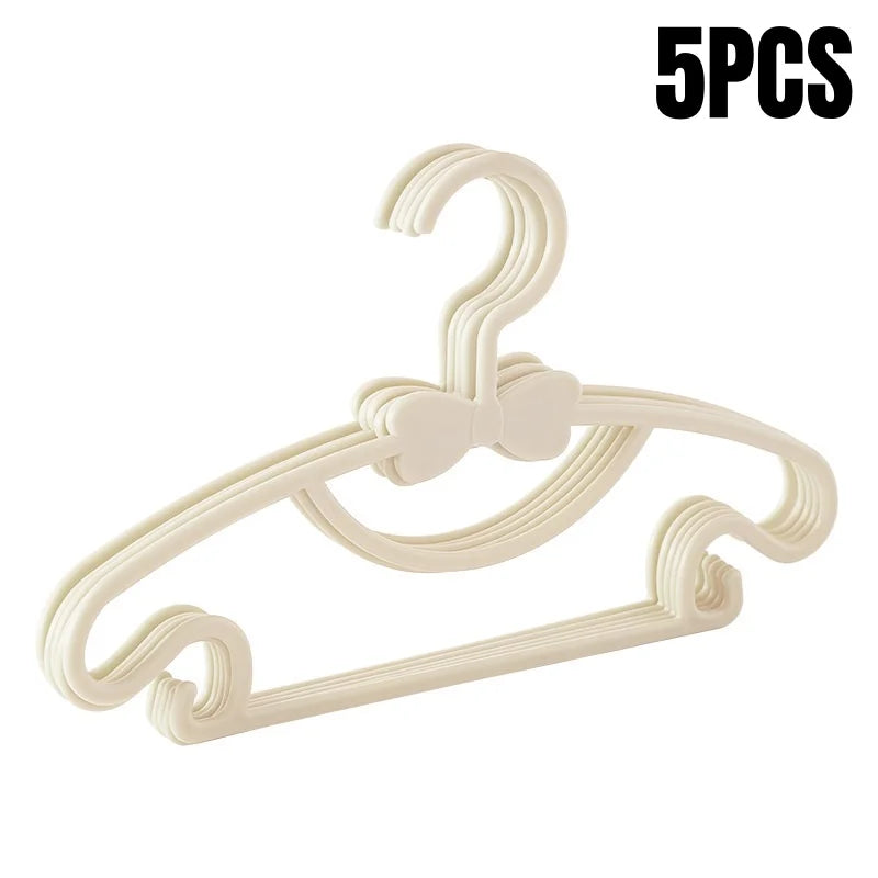 5-50PCS Baby Plastic Hangers – Kids Clothes Storage Rack for Nursery, Toddlers & Infants, Portable Home Use
