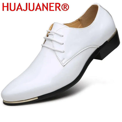 Men's Patent Leather Dress Shoes - Soft Formal Wedding Shoes Size 38-48