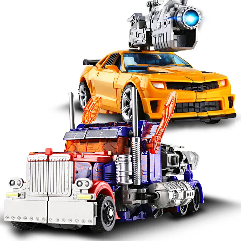 Robot Car Transformation Toy - Alloy Plastic Optimus Prime Action Figure Kids Birthday Gift
