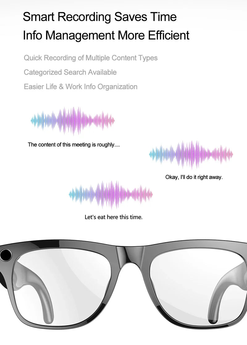 Xiaomi AI Smart Glasses — 8K HD Photochromic, Multifunction Camera Glasses with Translation, Bluetooth Calling, Voice Assistant, Music Player