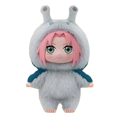 Naruto Series Blind Box Figures — Itachi, Sasuke, Kakashi & Gaara Plush Pendant Collectible Toy, Trendy Birthday Gift