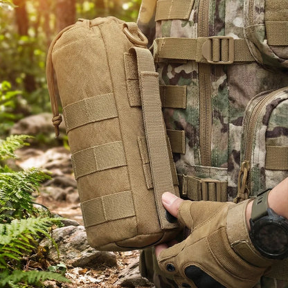 MOLLE Tactical Water Bottle Holder 600D Nylon Pouch for Hiking, Camping, Hunting & Outdoor Use