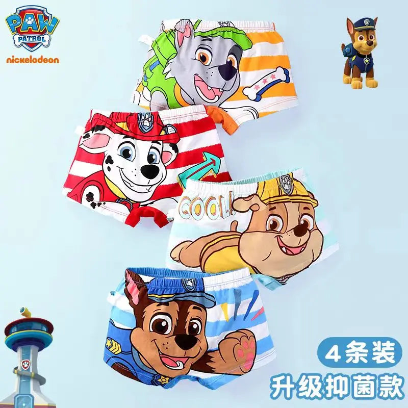 PAW Patrol Kids Cotton Boxer Briefs - Slim Fit Comfortable Underwear for Boys Ages 3-8 Years