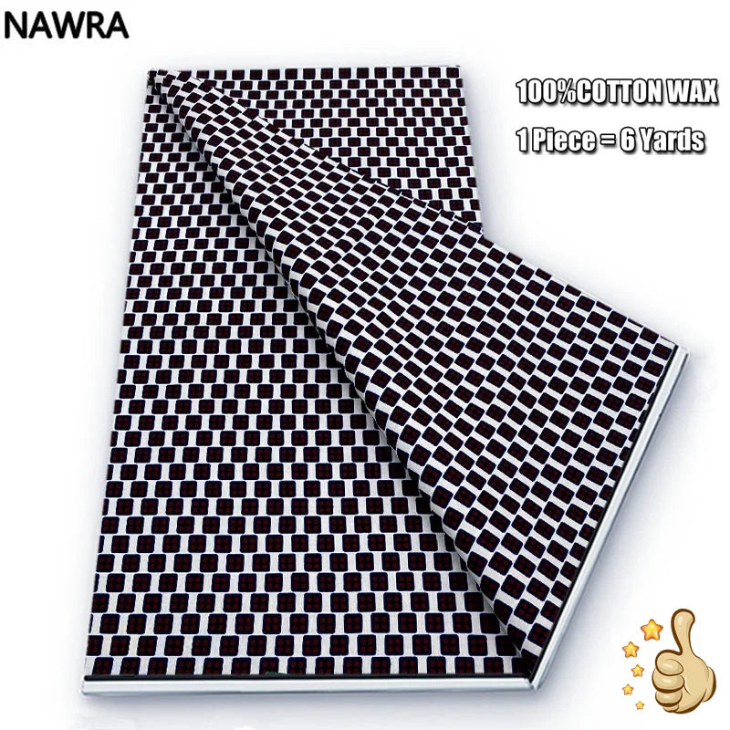 Original 100% Cotton African Wax Print Fabric - Soft Ankara Batik DIY Pagne