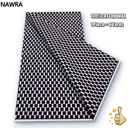 Original 100% Cotton African Wax Print Fabric - Soft Ankara Batik DIY Pagne
