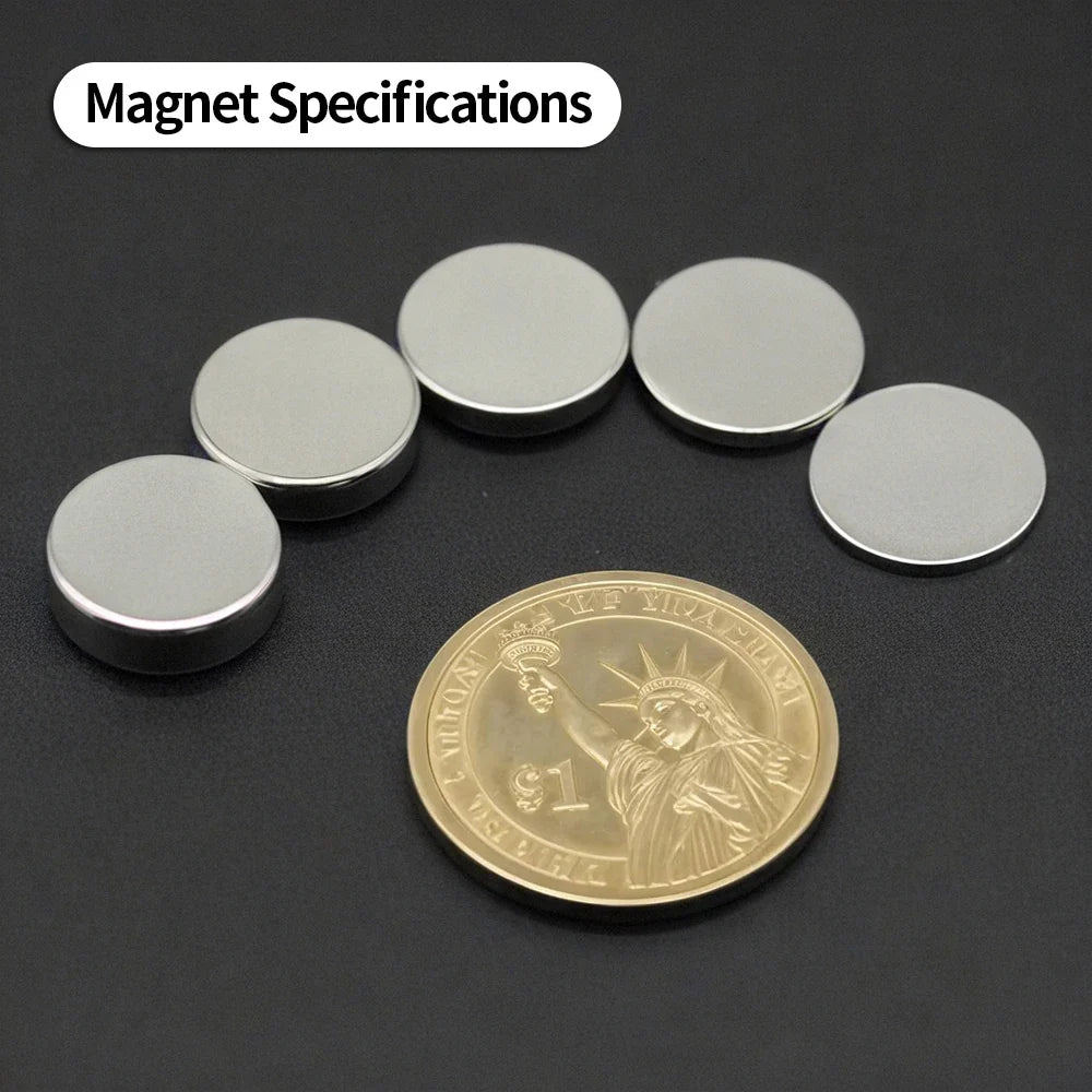 N35 Neodymium Magnets - Super Strong Round Permanent Fridge Magnets for DIY Projects & Crafts