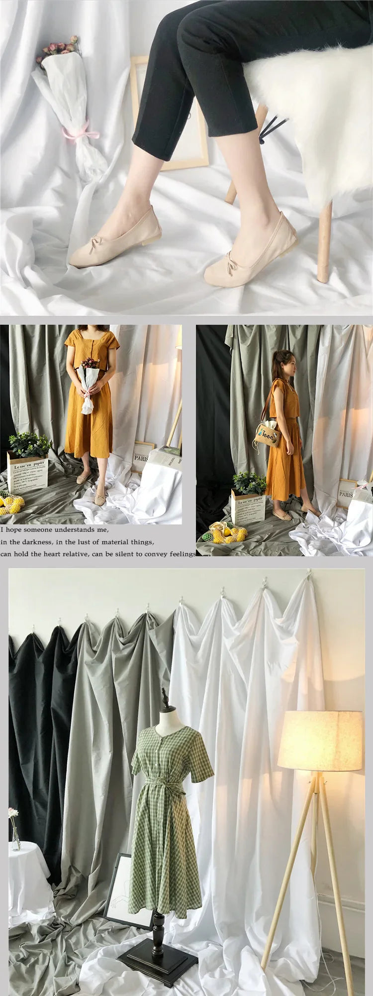 4x2.4M Polyester Photography Backdrop – White & Black Solid Color Studio Background Cloth for TikTok Live