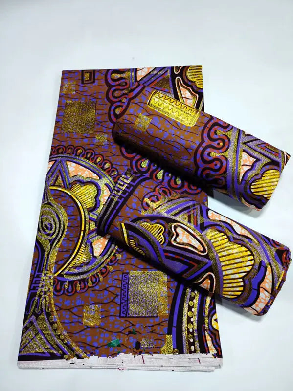 100% Cotton African Wax Print Fabric - High Quality Ankara Fabric 6 Yards