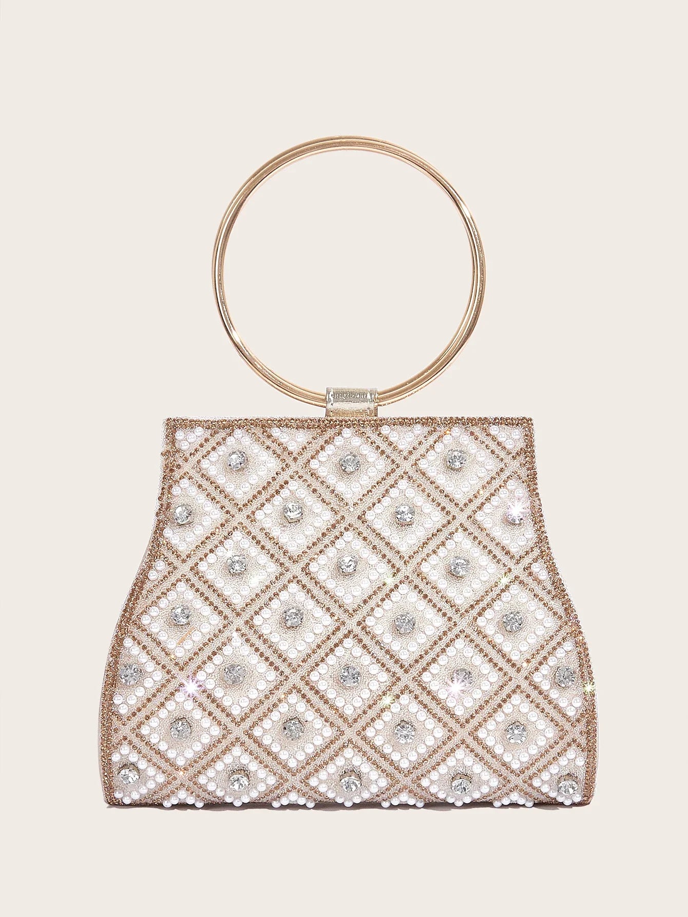 Women’s Rhinestone Diamond Evening Bag – Bridal Clutch Purse for Party, Wedding & Special Occasions