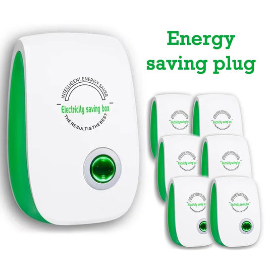 Smart Electricity Saving Box – US/EU Adapter, Intelligent Power Factor Saver for Home & Office Energy Cost Reduction