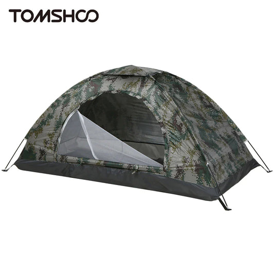 Tomshoo Ultralight Camping Tent – 1/2 Person Single Layer Portable Hiking Tent, Anti-UV Coating UPF 30+ for Outdoor, Beach, and Fishing Use