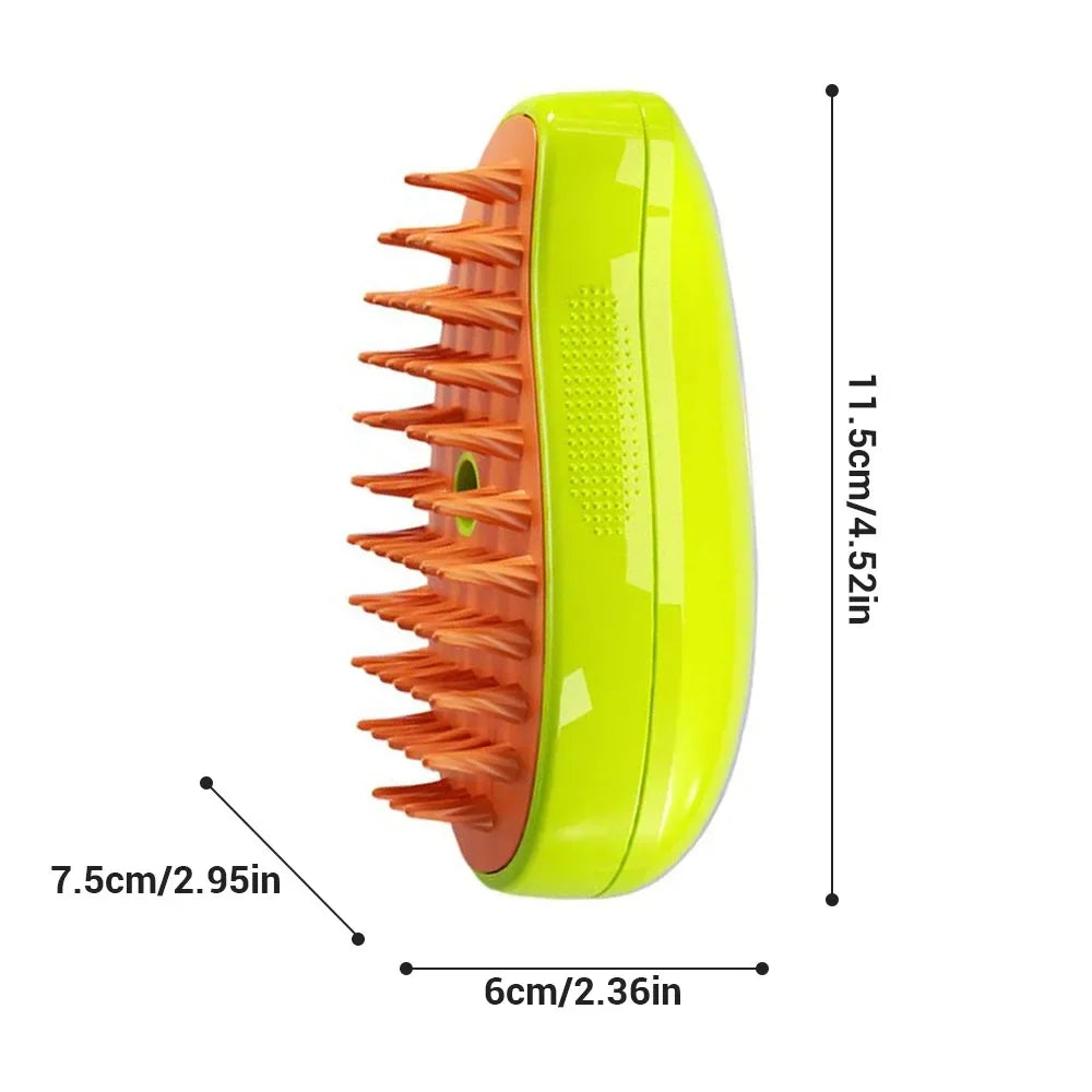 3 in 1 Electric Pet Grooming Tool - Cat and Dog Steamy Brush, Steam Brush, and Electric Sprayer for Massage and Shedding