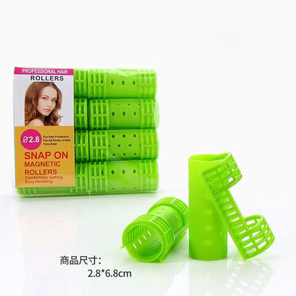 Plastic Curling Iron Tool Set - Fluffy Hair Styling Curling Tool with Sub-Mother Button for Home Use