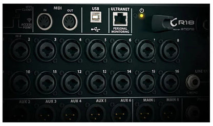 Air 1:1 XR12/XR16/XR18 Rack Mount Digital Mixer – Professional WiFi DSP Audio Mixer for DJ & Studio, USB Recorder Built-in