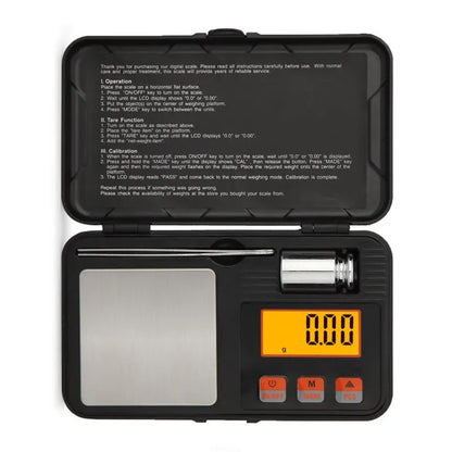 Digital Mini Precision Scale - 200g/0.01g & 50g/0.001g Pocket Electronic Balance for Food, Jewelry & Small Items