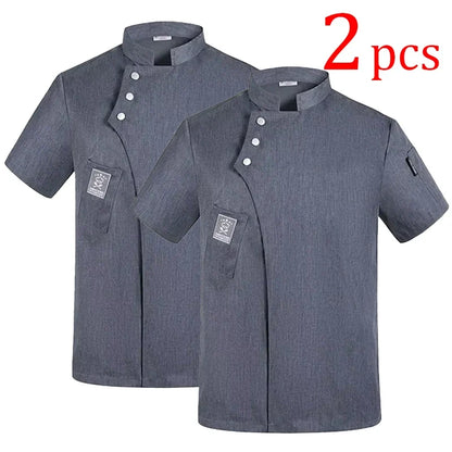 Catering Chef Work Shirt - Restaurant Kitchen Uniform T-Shirt for Cooks, Bakers & Hospitality Staff