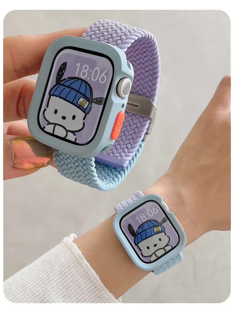 Candy Silicone Apple Watch Case & Strap - Protective Band Cover for Series 11 10 9 8 7 SE 6 5 4 Ultra 49mm 45mm 41mm 44mm 40mm