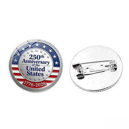 250th Anniversary USA Commemorative Pin - Liberty Eagle Patriotic Badge Brooch 1776-2026 Collectible Gift