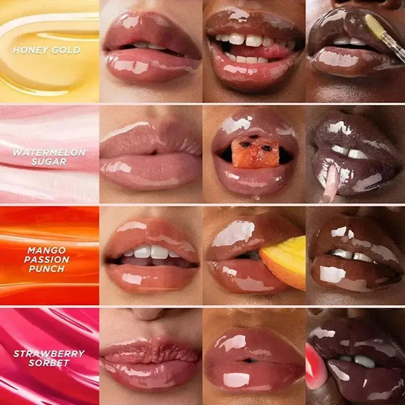 Gisou Autumn/Winter Limited Edition Lip Oil Gloss — Long-Lasting Moisturizing, Plumping & Exfoliating Milky Mocha Lip Care