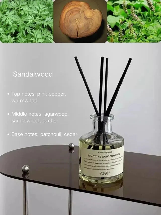 50ml Aromatherapy Freesia Jasmine Reed Diffuser – Flameless Essential Oil Room Air Freshener