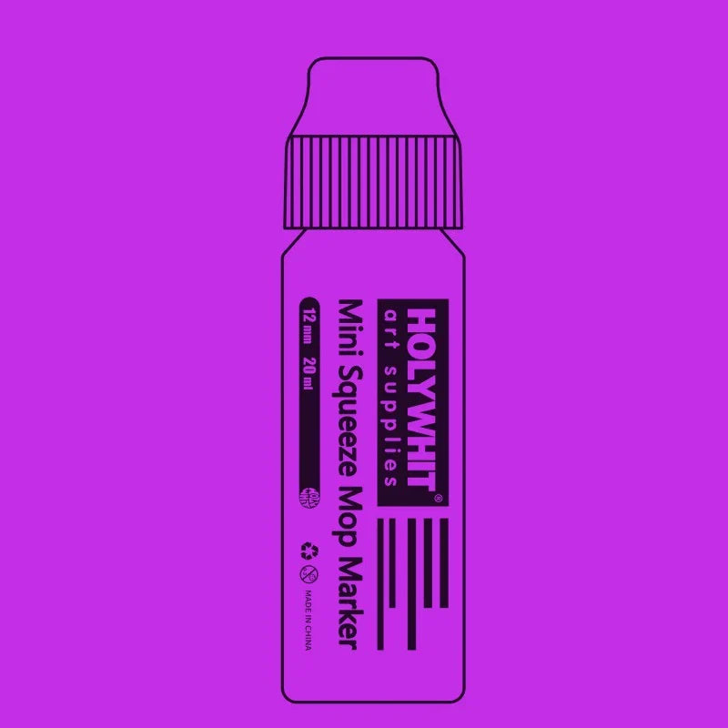 Mini Graffiti Paint Marker Pen - 12mm Waterproof Fluorescent Ink Signature Pen with Round Tip for Art, DIY & Creative Projects
