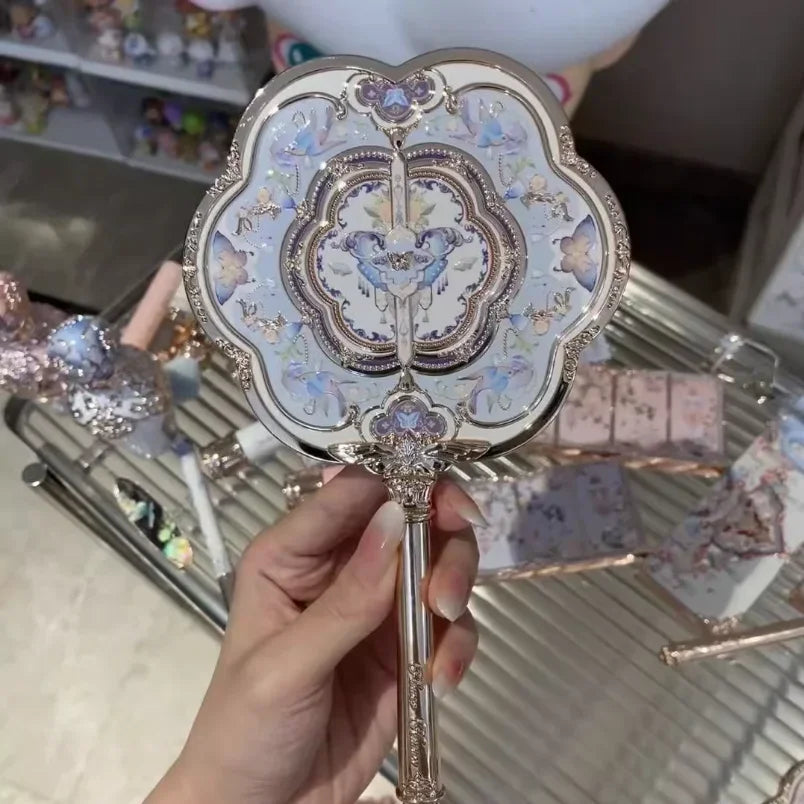 Flower Knows Butterfly Cloud Collar Makeup Mirror – Compact Handheld Mirror