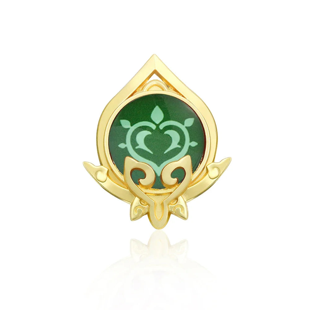 Genshin Impact Sumeru Vision Brooch Pins - Tighnari Collei Dori Nilou Element Badge Cosplay Lapel