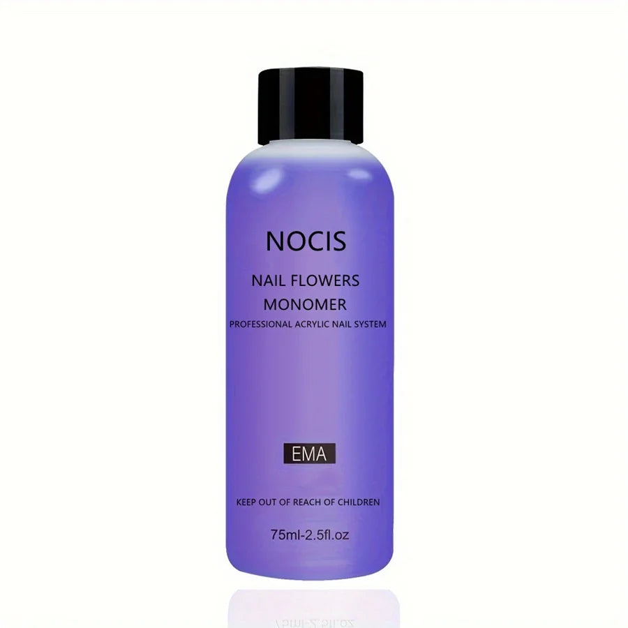 75ml Professional Acrylic Nail Monomer - Unscented Liquid for Nail Extensions & Salon Quality Manicure System