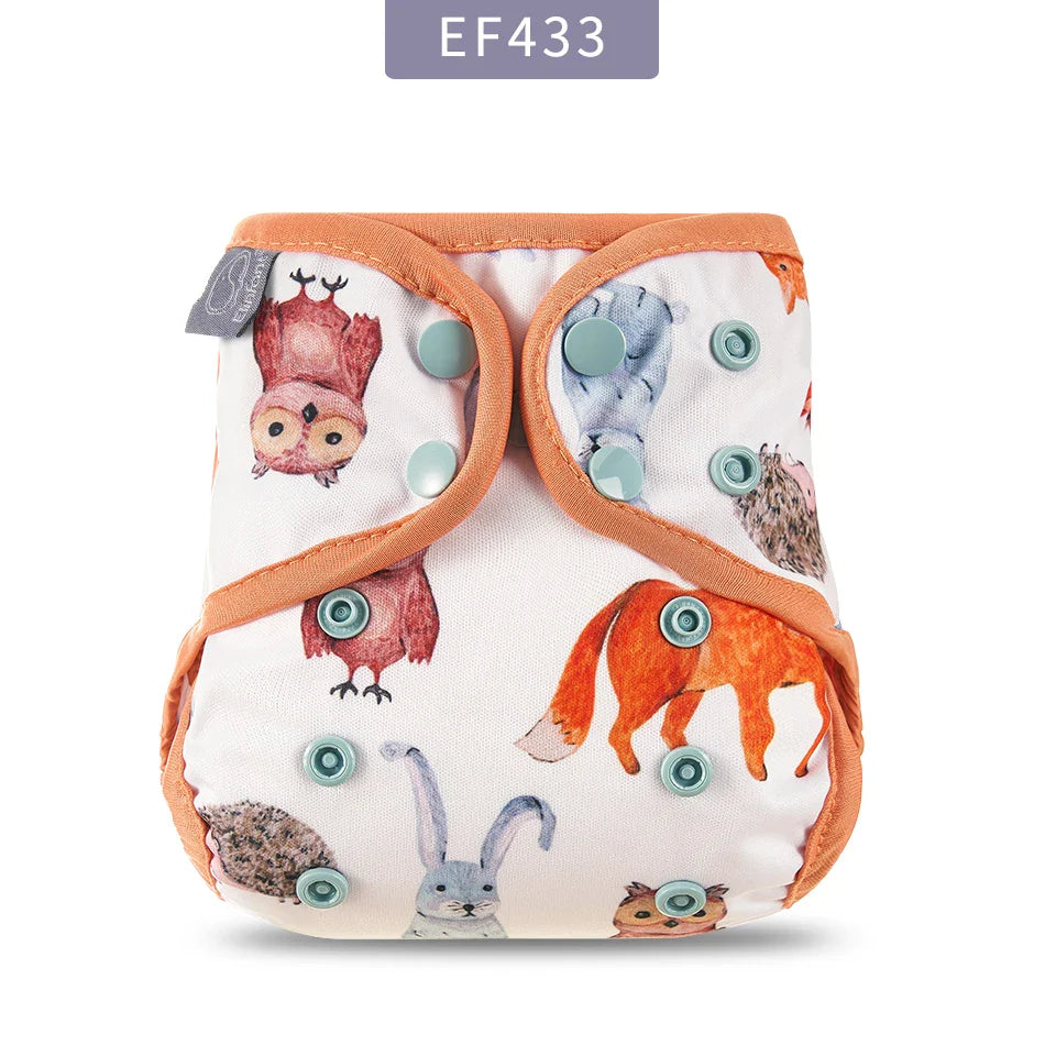 Kangobaby #My Soft Life# Reusable Baby Cloth Diaper Cover – Washable Newborn Nappies 0-3 Months