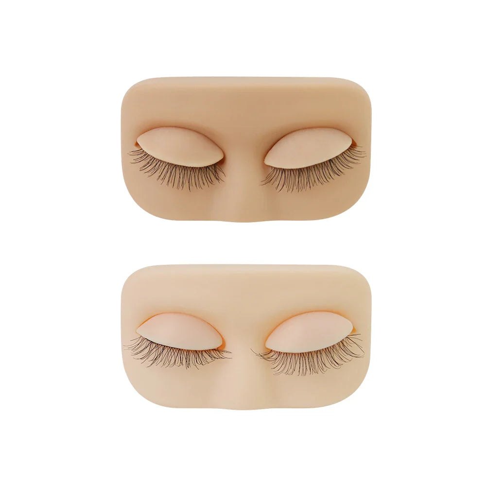 GLAMLASH Mini Lash Practice Training Head – Eyelash Extension Model with Removable Eyelids for Lash Extension Training Tool