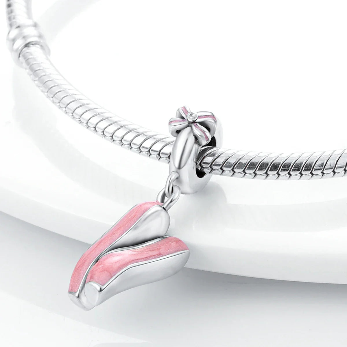 MULA Silver Plated Dangle Charms for Snake Chain Bracelet - DIY Women’s Jewelry Making Gift