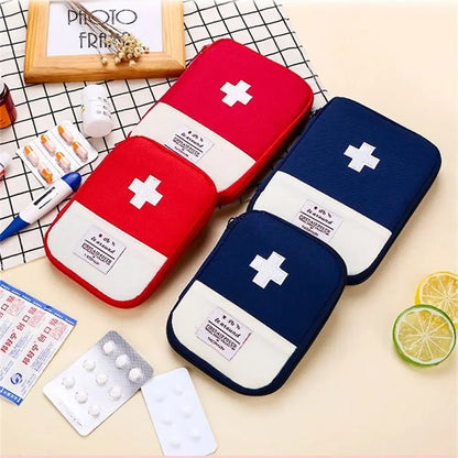Portable Medicine Bag – Cute First Aid Kit Organizer, Medical Emergency Kits for Outdoor Travel & Household Pill Storage