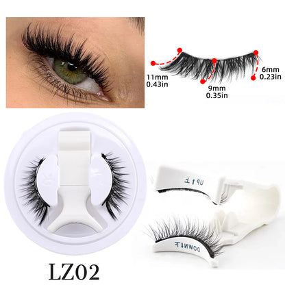 Magnetic Eyelashes Set – 3D Mink Reusable False Lashes 1/2 Pairs with Tweezers, Natural Long Makeup Kit