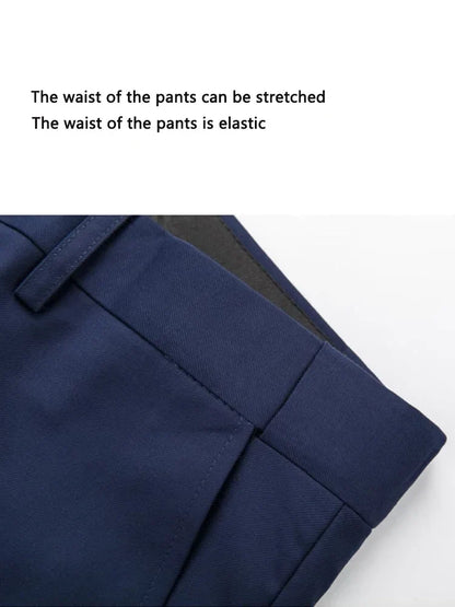 Men's 3 Piece Suit Set - Solid Color Formal Business Jacket Vest Pants Wedding Groom Party Tuxedo Outfit M-6XL