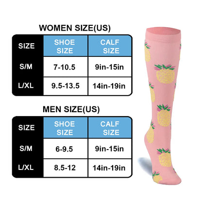 S-XXL Compression Socks - Medical Support Stockings for Nurses, Doctors, Golf, Sports & Varicose Vein Relief