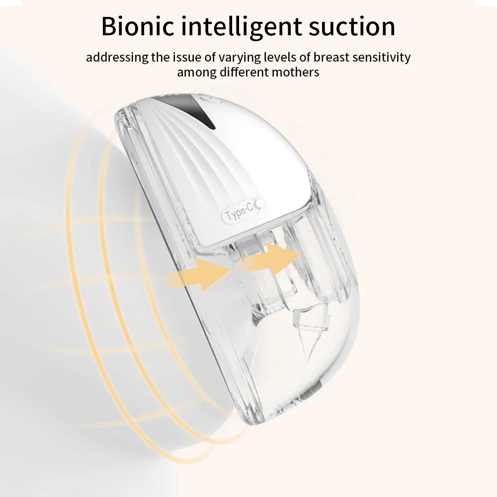 Hands-Free Electric Breast Pump — Wearable Lightweight Milk Collector with LED Display, 4 Modes & 12 Levels