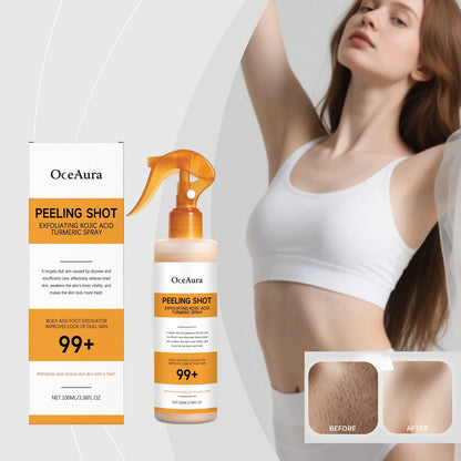 Kojic Acid Turmeric Skin Care Spray - Collagen Nourishing Formula for Glowing Skin & Improved Firmness
